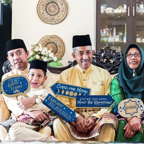 NWT Handmade 10 peice Ramadan Kareem photo booth props/ Ramadan party decor - Picture 2 of 5